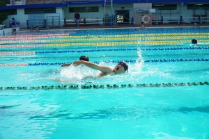 Thi - Tổng kết hoạt động dạy bơi cho các em học sinh