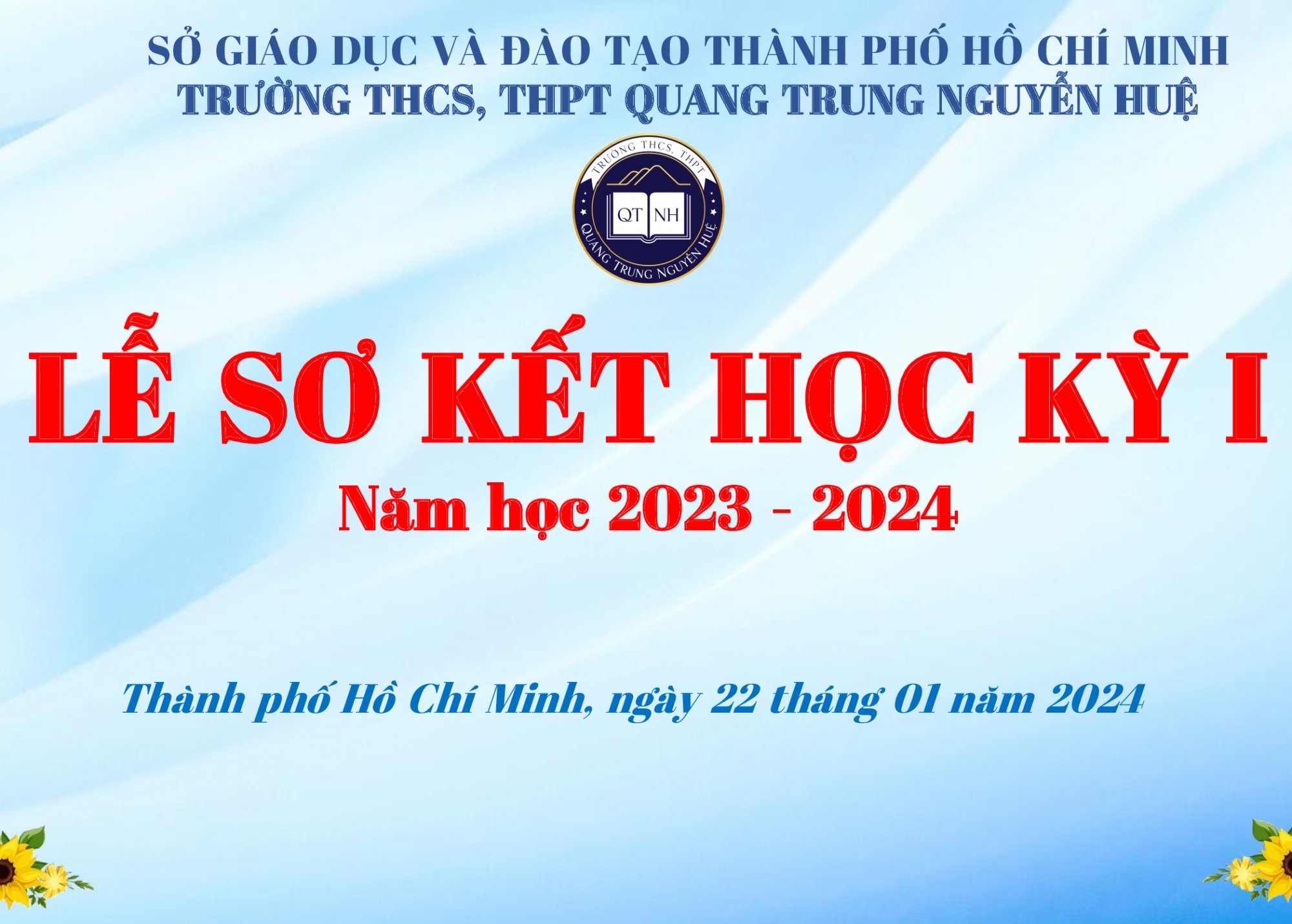 LỄ SƠ KẾT HỌC KỲ I - NĂM HỌC 2023 - 2024